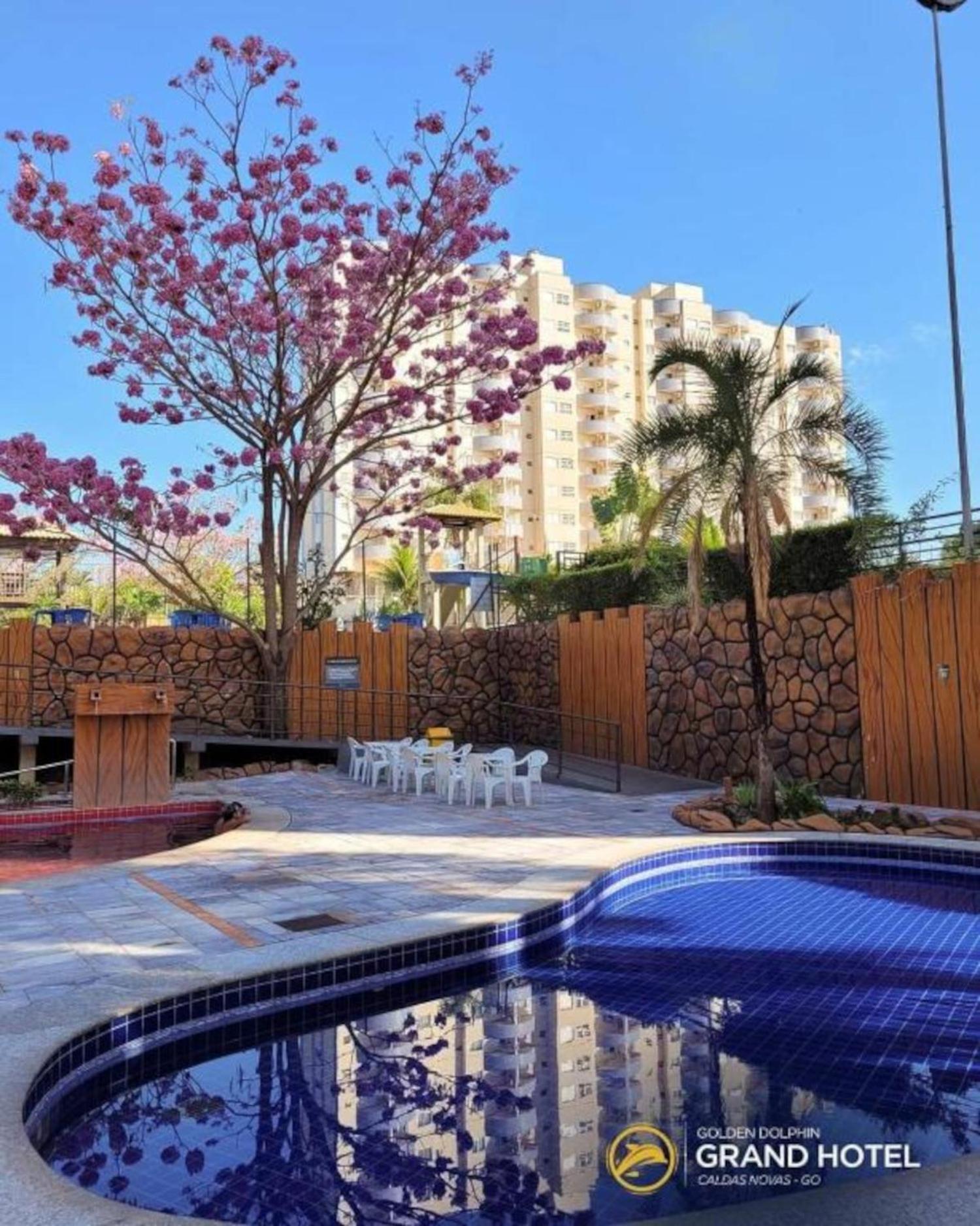 Caldas Novas, Golden Dolphin Grand Hotel, Quarto Sala Cozinha Aconchegante, Ap 361 외부 사진