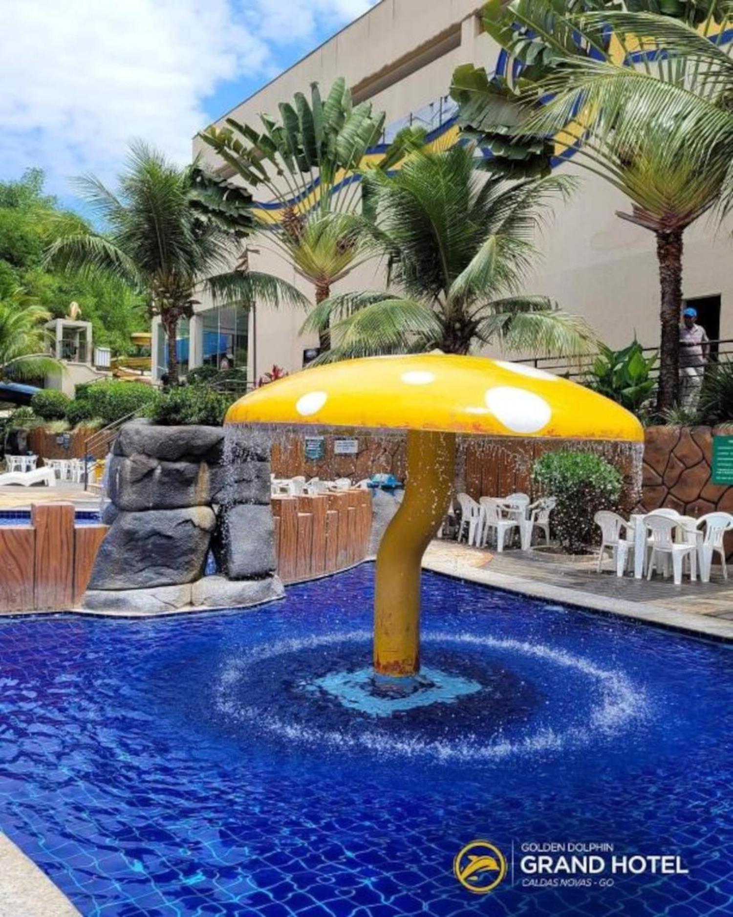 Caldas Novas, Golden Dolphin Grand Hotel, Quarto Sala Cozinha Aconchegante, Ap 361 외부 사진