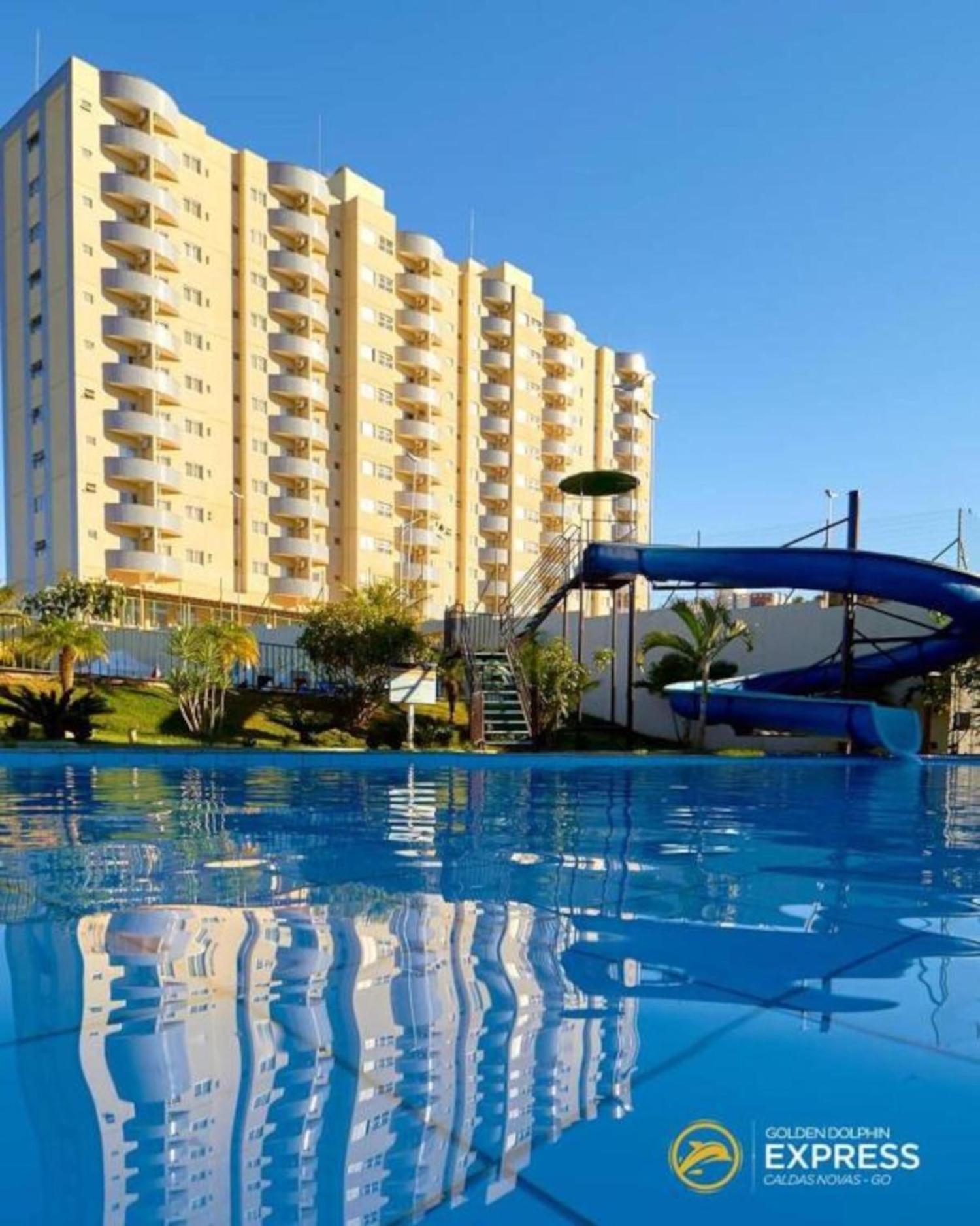 Caldas Novas, Golden Dolphin Grand Hotel, Quarto Sala Cozinha Aconchegante, Ap 361 외부 사진