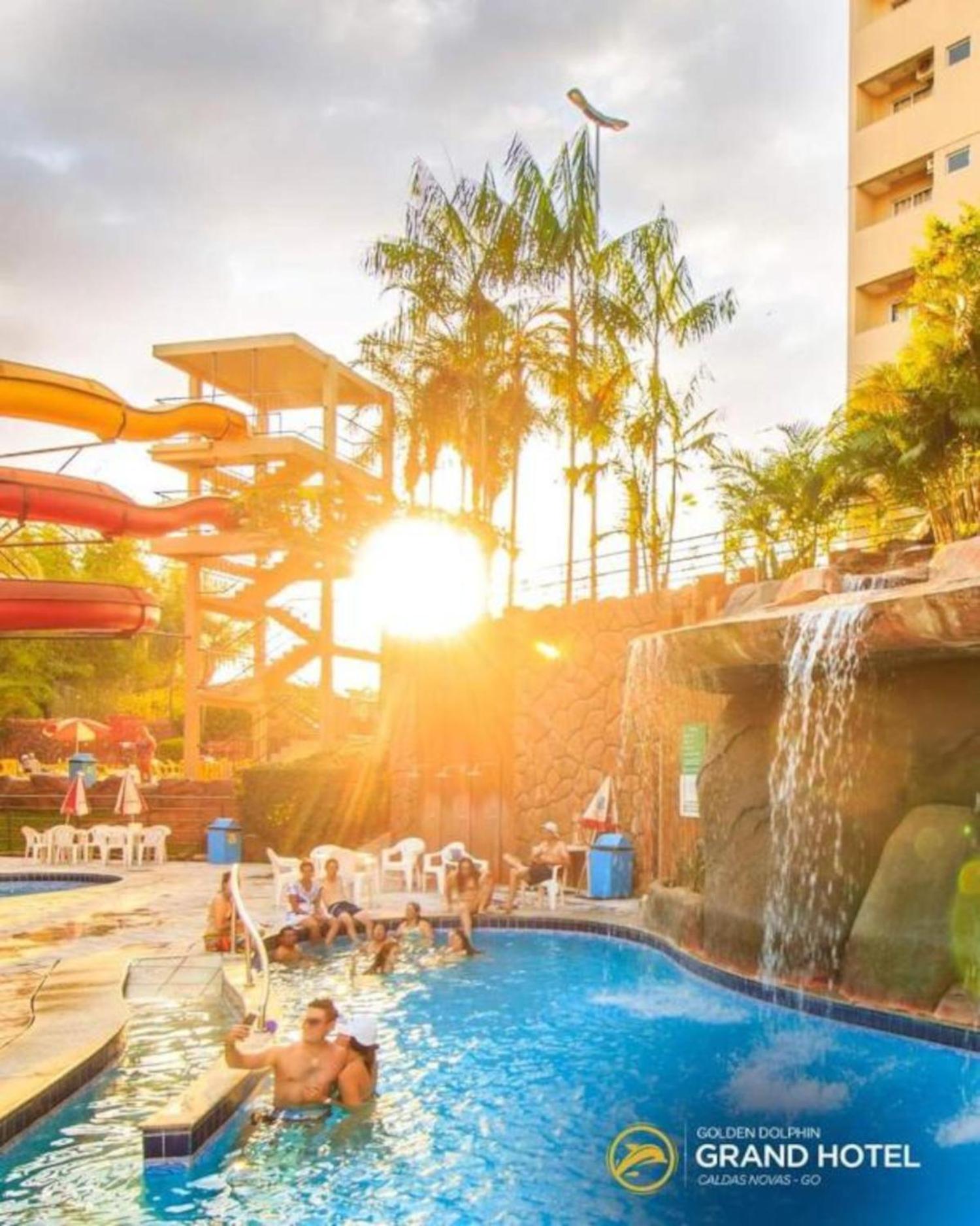 Caldas Novas, Golden Dolphin Grand Hotel, Quarto Sala Cozinha Aconchegante, Ap 361 외부 사진