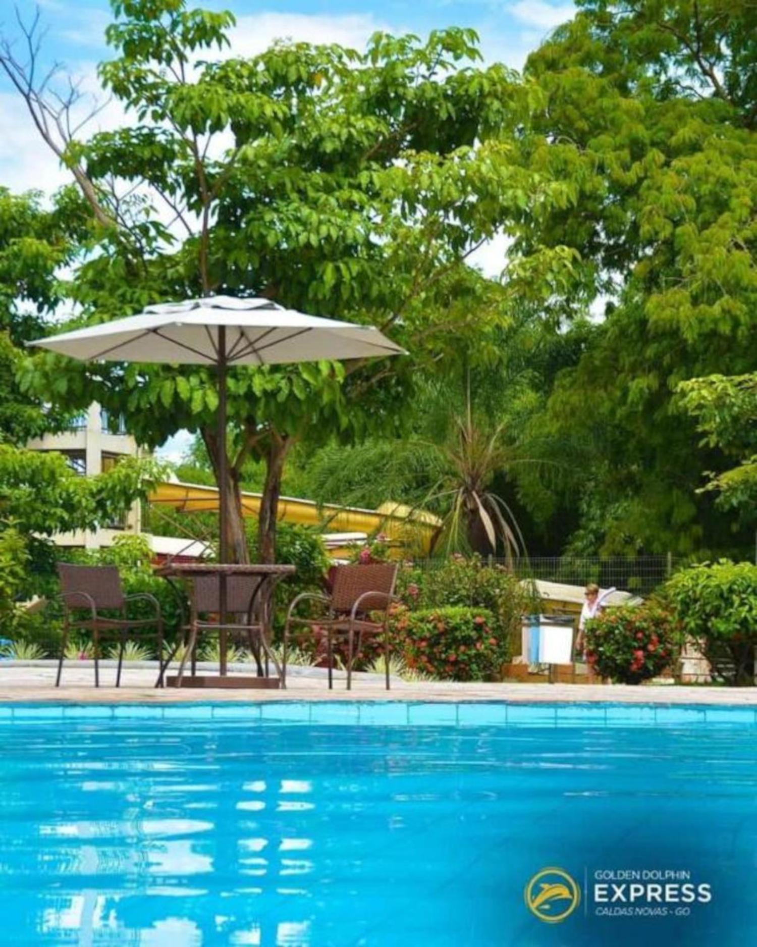 Caldas Novas, Golden Dolphin Grand Hotel, Quarto Sala Cozinha Aconchegante, Ap 361 외부 사진